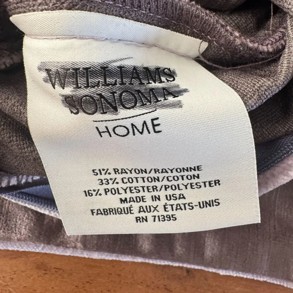 Williams Sonoma William Signature Velvet Lumbar Pillow Cover Mauve 14x22